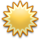 icon Mostly sunny skies